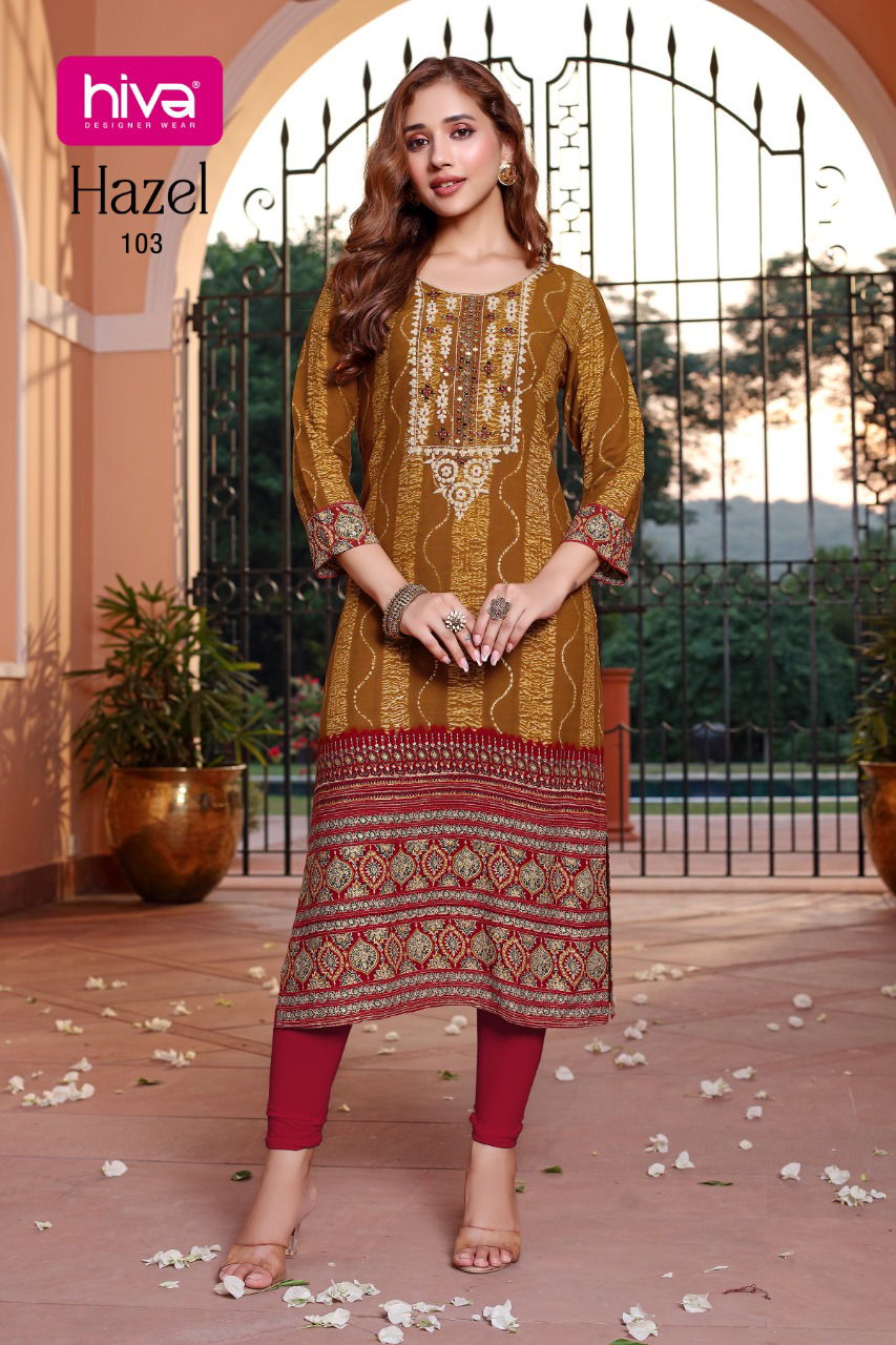 Hiva Hazel New Stylish Wholesale Printed Designer Kurtis